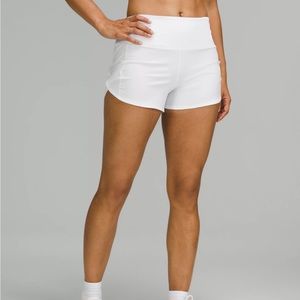White lululemon run speed up short 4inch